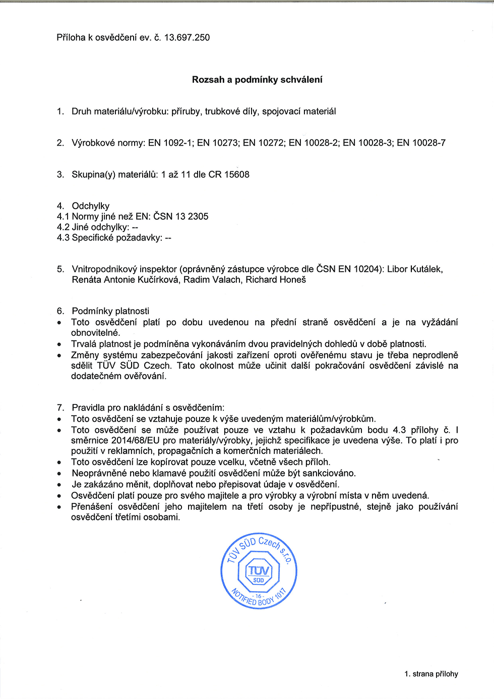 Certifikát_CZ-2 Certifikát_CZ-2